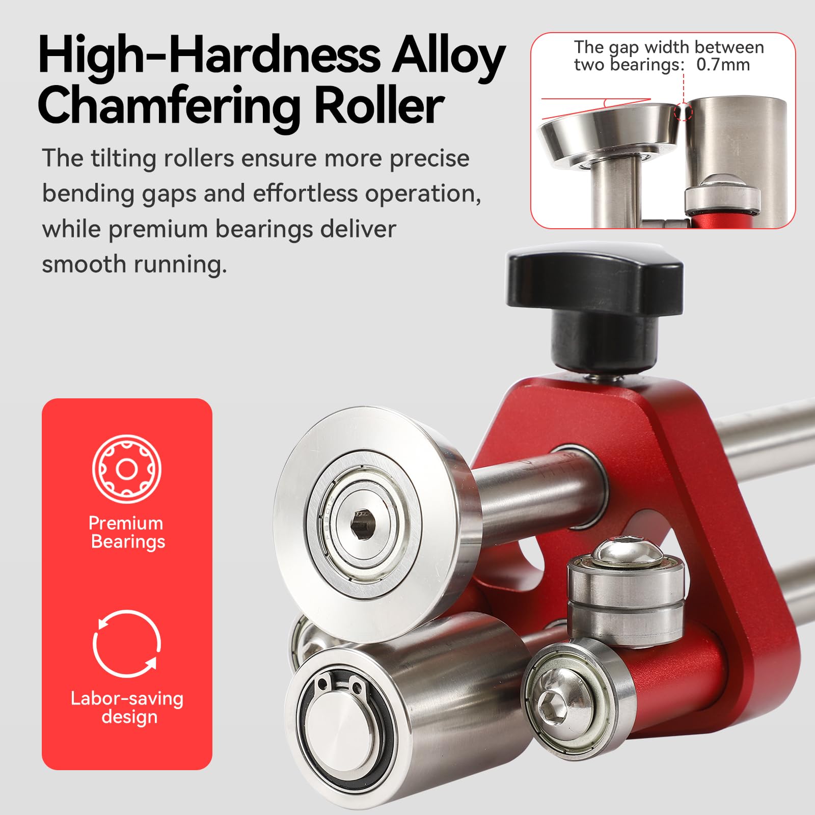 Uttempt Sheet Metal Roller 1 Station shows 0–100° bending for quick panel profiling