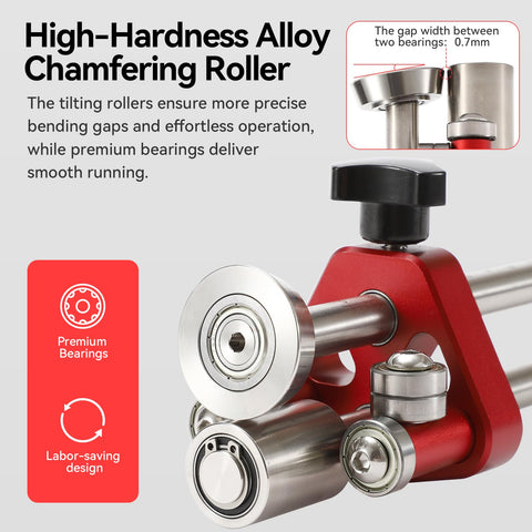 Uttempt Sheet Metal Roller 1 Station shows 0–100° bending for quick panel profiling