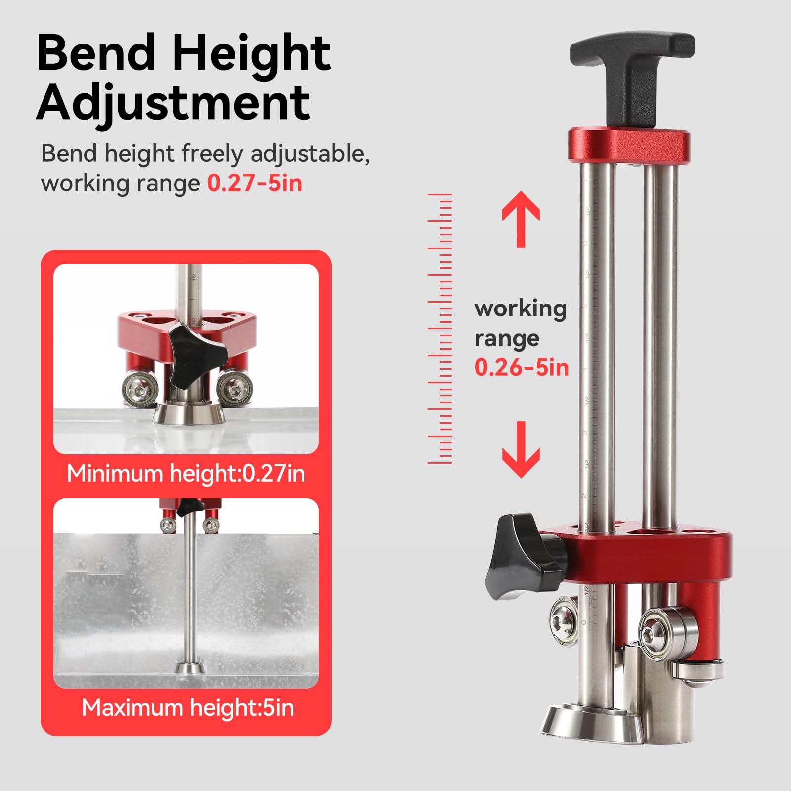 Uttempt Sheet Metal Roller 1 Station all-metal construction supports durable, repeated use