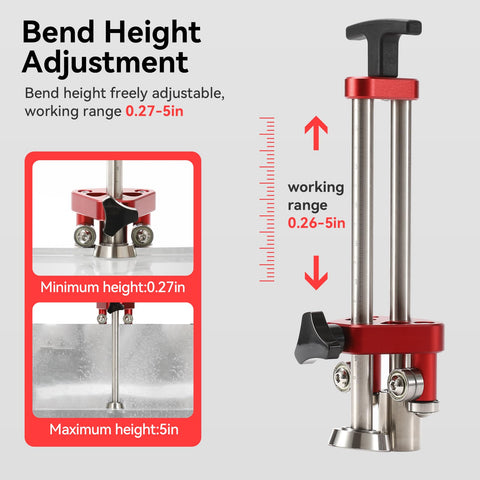 Uttempt Sheet Metal Roller 1 Station all-metal construction supports durable, repeated use
