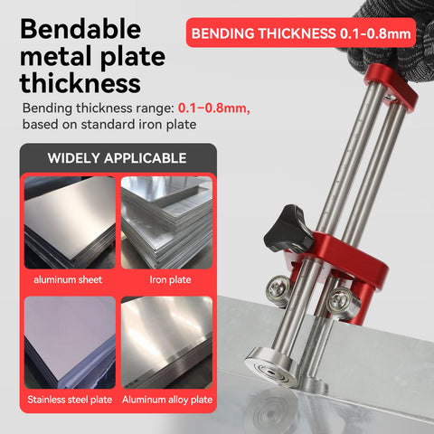 Uttempt Sheet Metal Roller 1 Station portable, lightweight design for on-site work