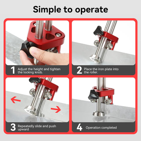 Uttempt Sheet Metal Roller 1 Station works with 0.2–0.8mm sheets