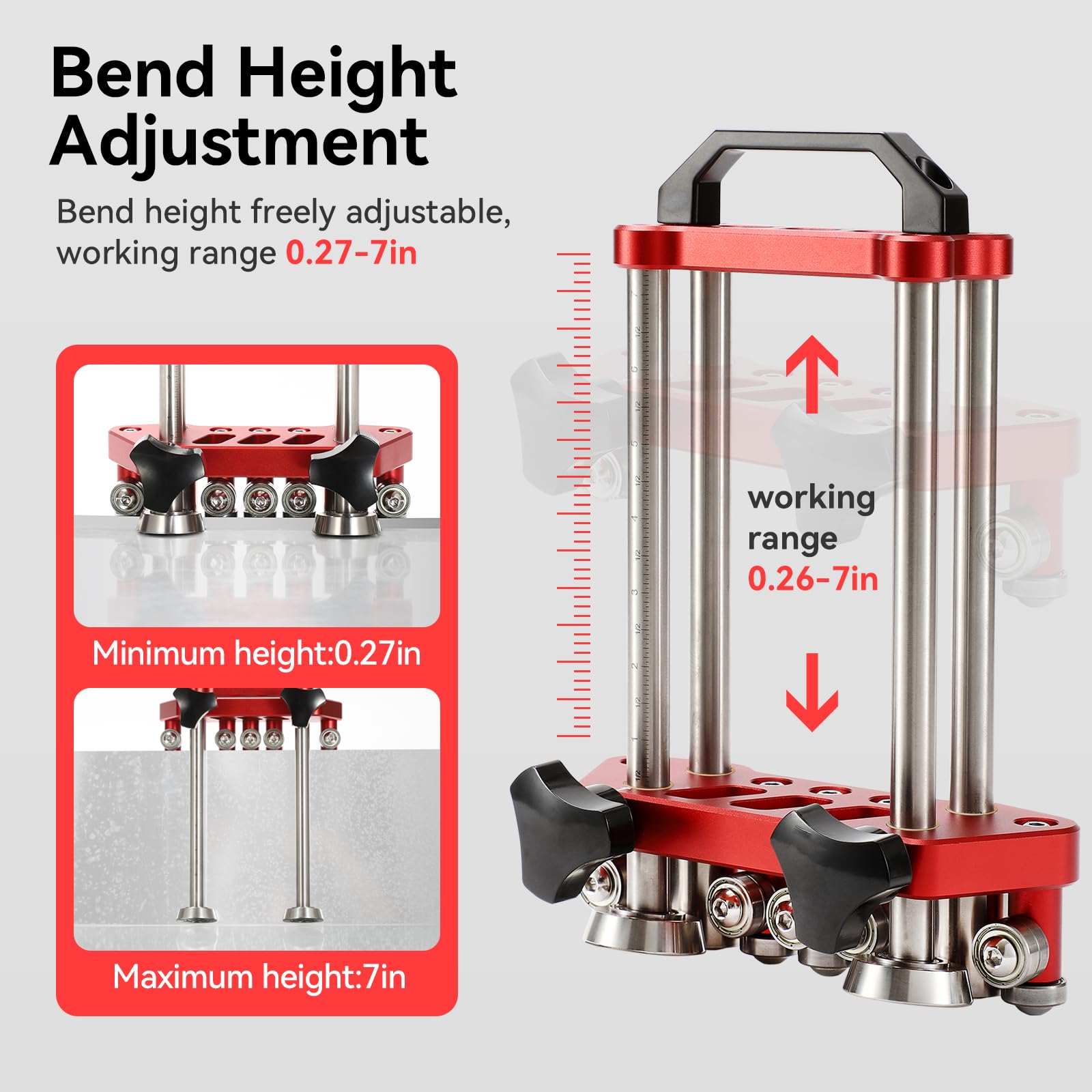 Utttempt ergonomic grip and robust locking bolts for stability