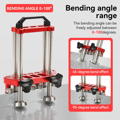 Utttempt tool ready for bending thin iron sheets and eave profiling