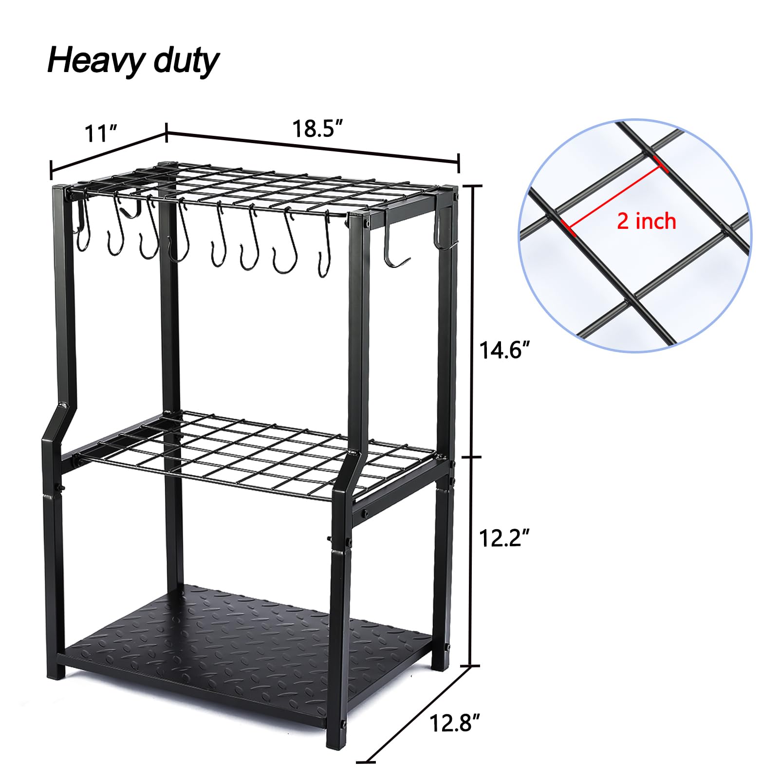 UU-Major Free-standing garage rack with hardware for quick assembly.