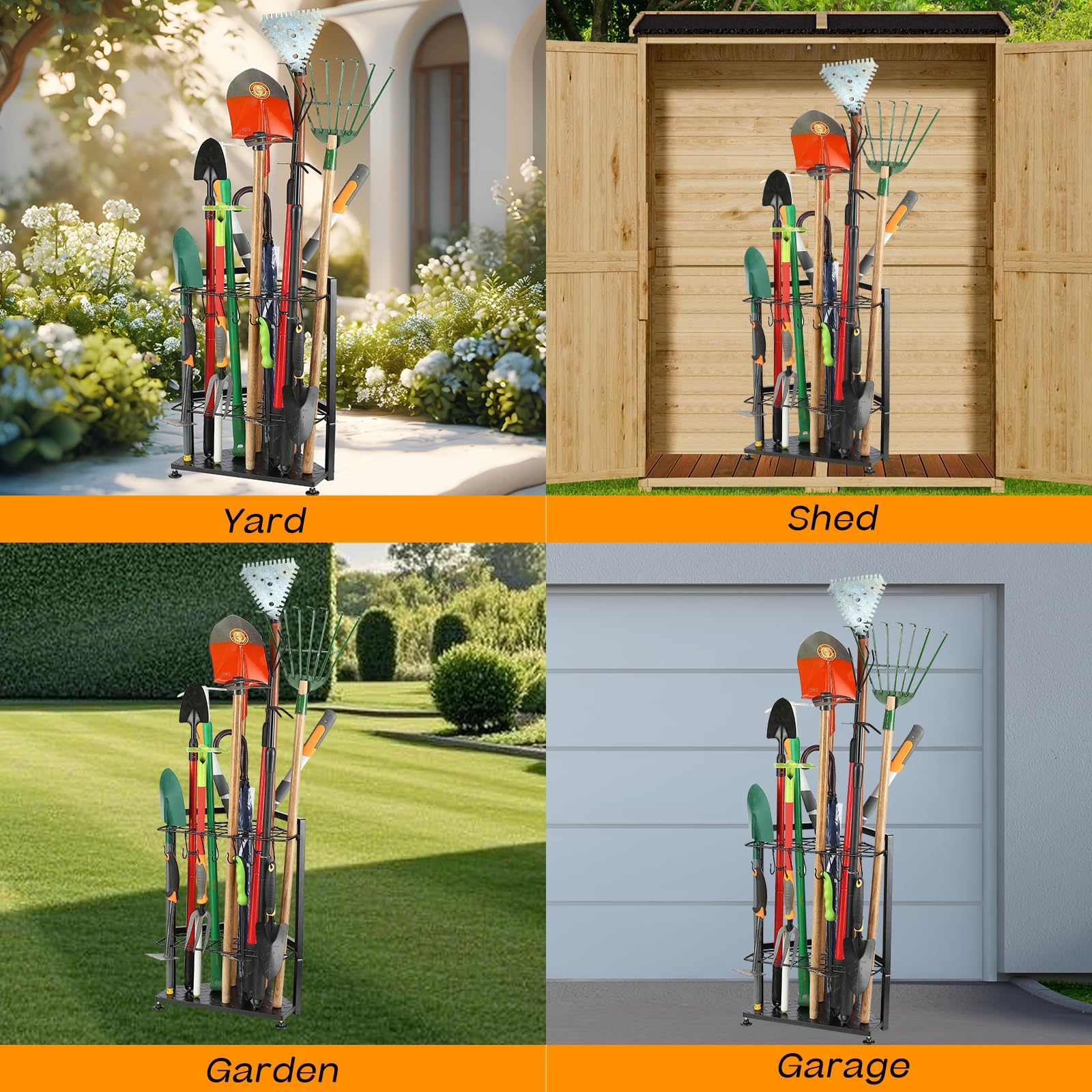 UU-Major sturdy metal construction delivers durable, weather-resistant storage.