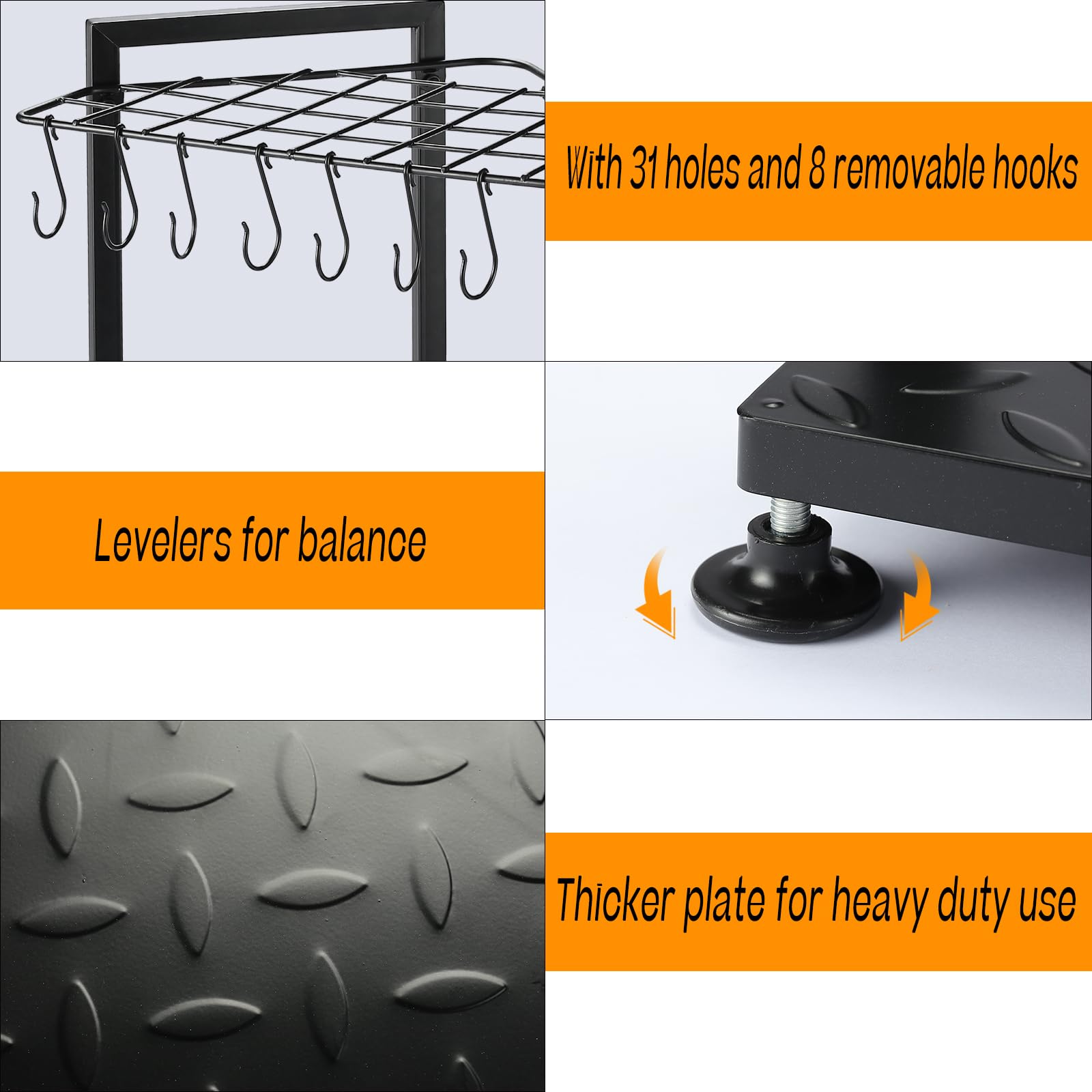 UU-Major free-standing design with simple assembly for quick setup.