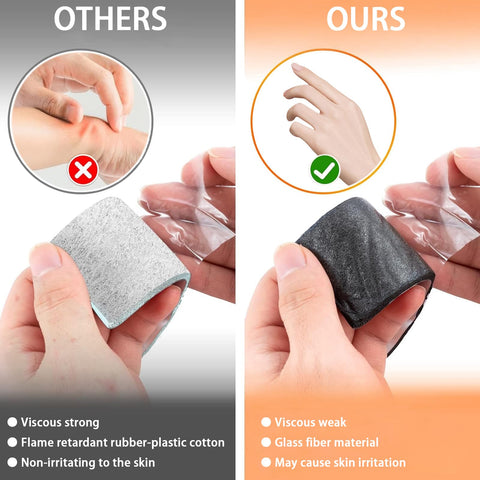 Uudimee easy-application-adhesive-strip makes quick pipe insulation with clean removal.