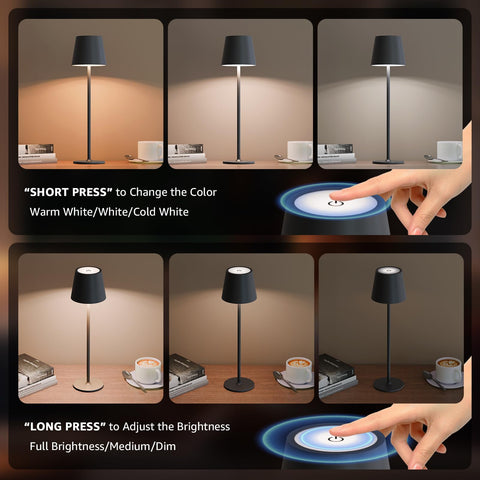 uuffoo dimmable LED table lamp for adjustable moods and focus