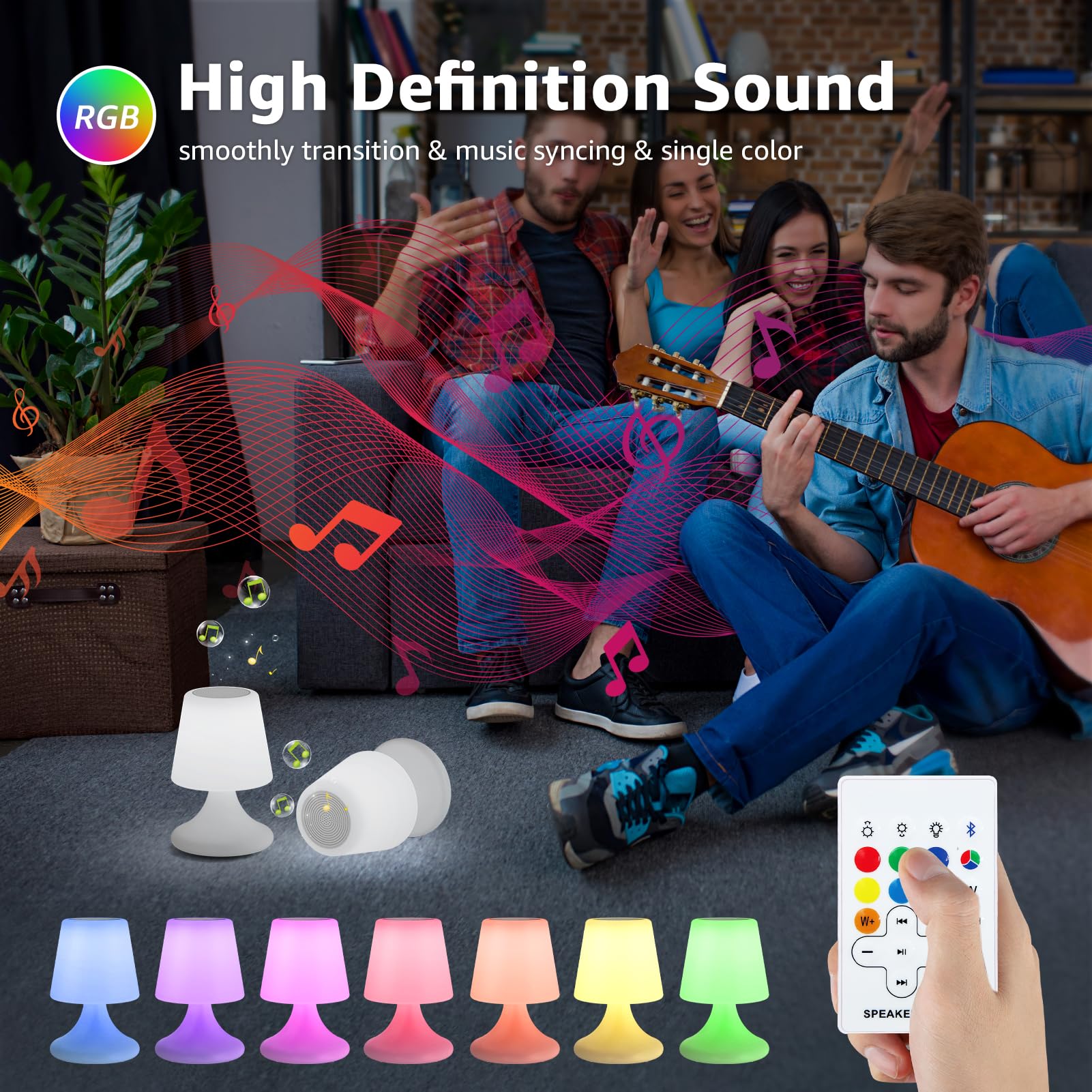 uuffoo RGB LED color-changing lamp for vibrant outdoor lighting