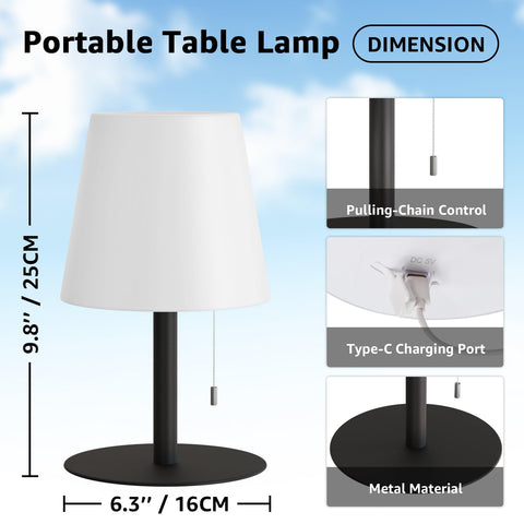 Uuffoo shower lamp compact 9.8-inch height fits on a shower ledge