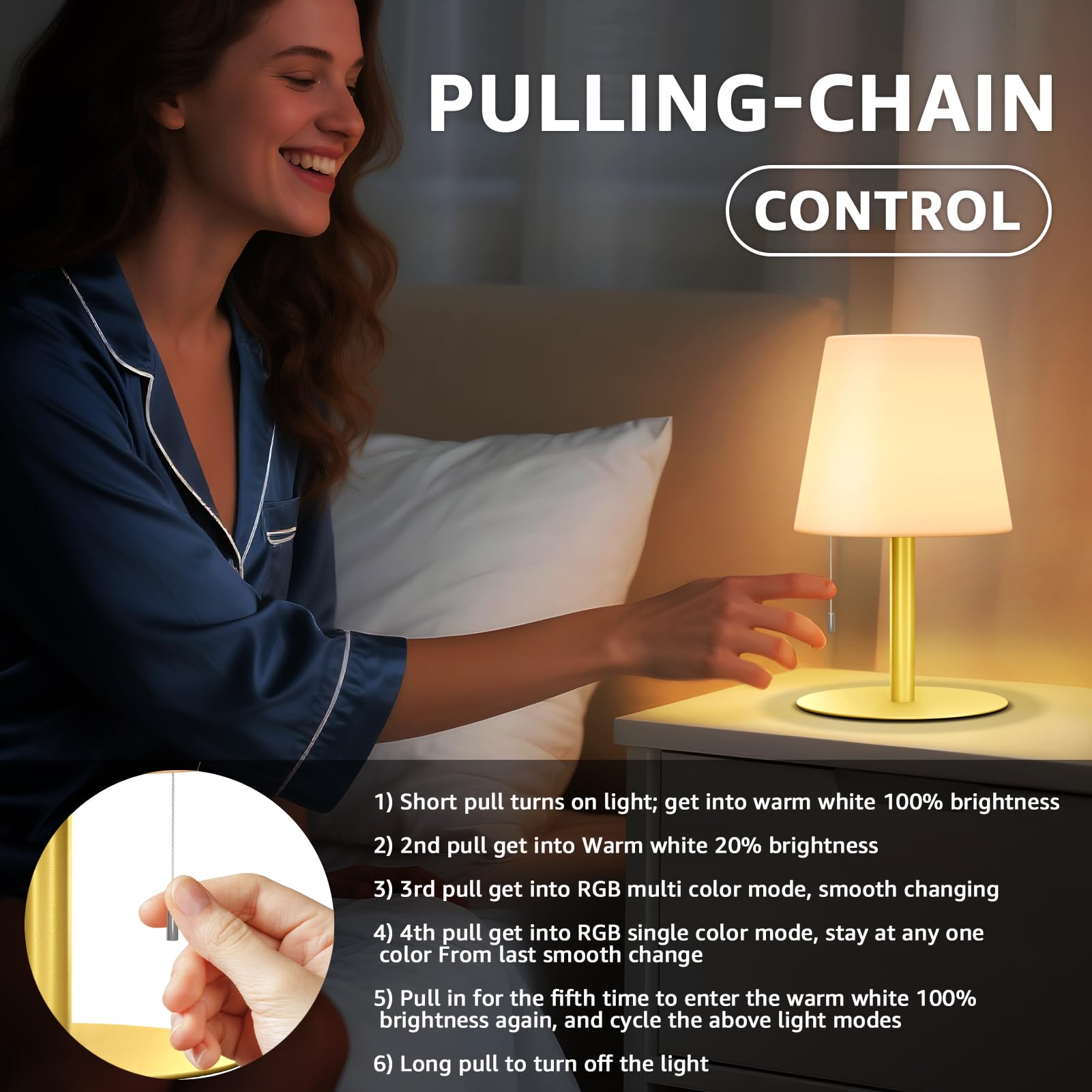 uuffoo shower lamp pull-string on off provides easy control