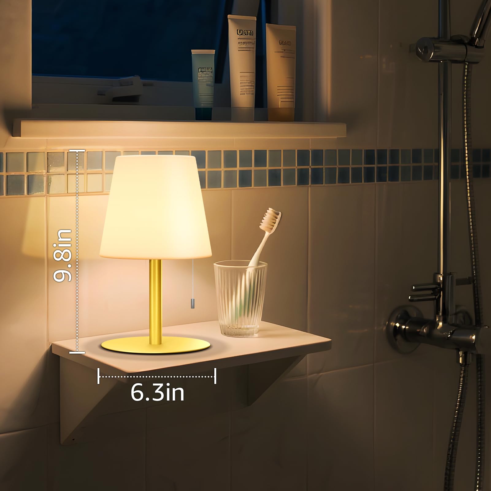 uuffoo shower lamp RGB color cycle creates mood lighting for meals or relaxation
