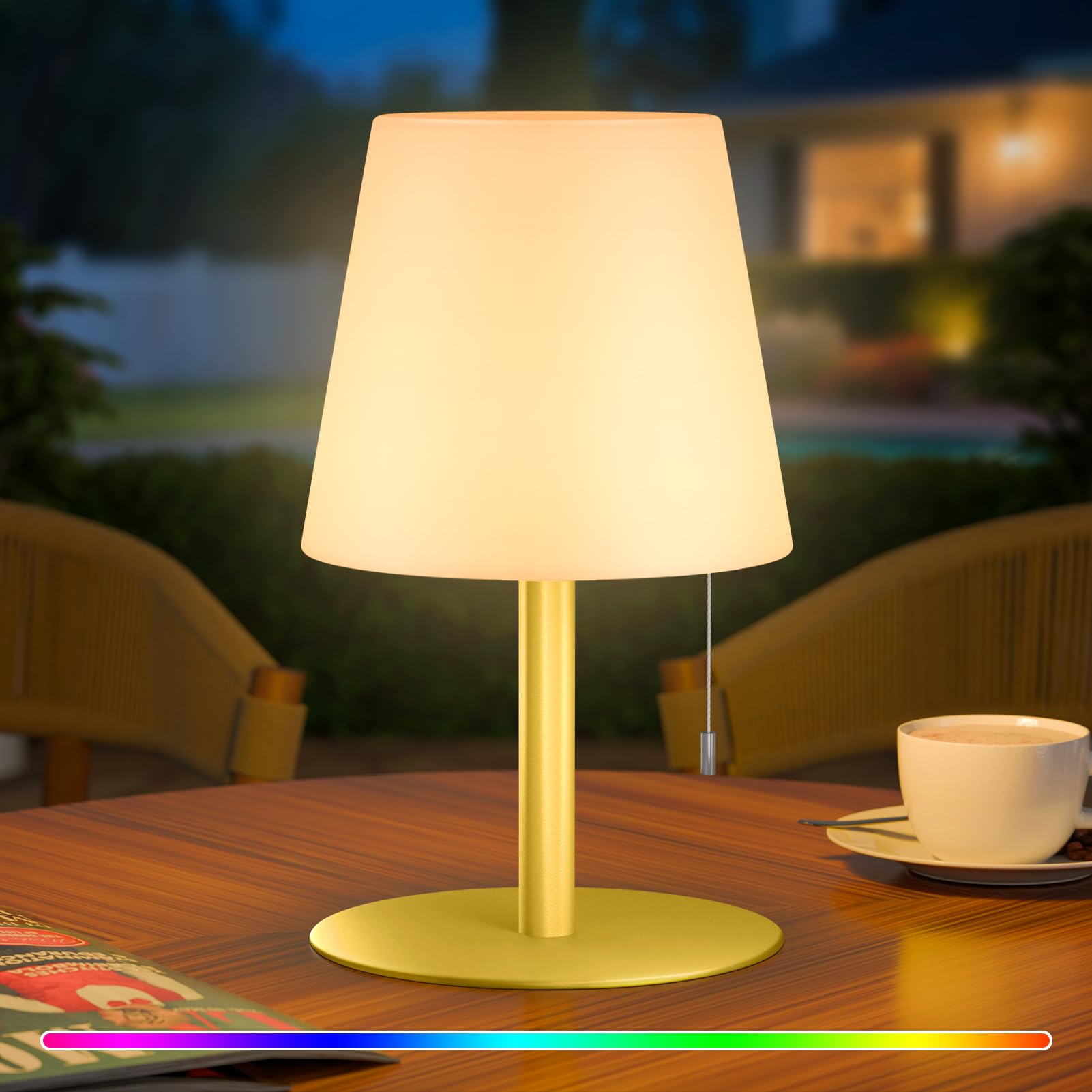 uuffoo shower lamp emits a warm white glow for safe bathroom nighttime lighting