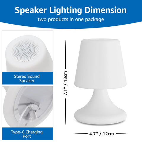 uuffoo shower lamp with integrated speaker for bathroom mood and music