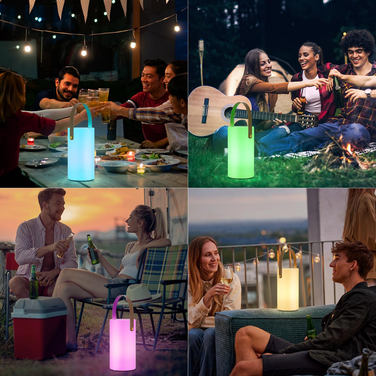 Uuffoo USB and solar charging keeps the lantern ready anywhere.