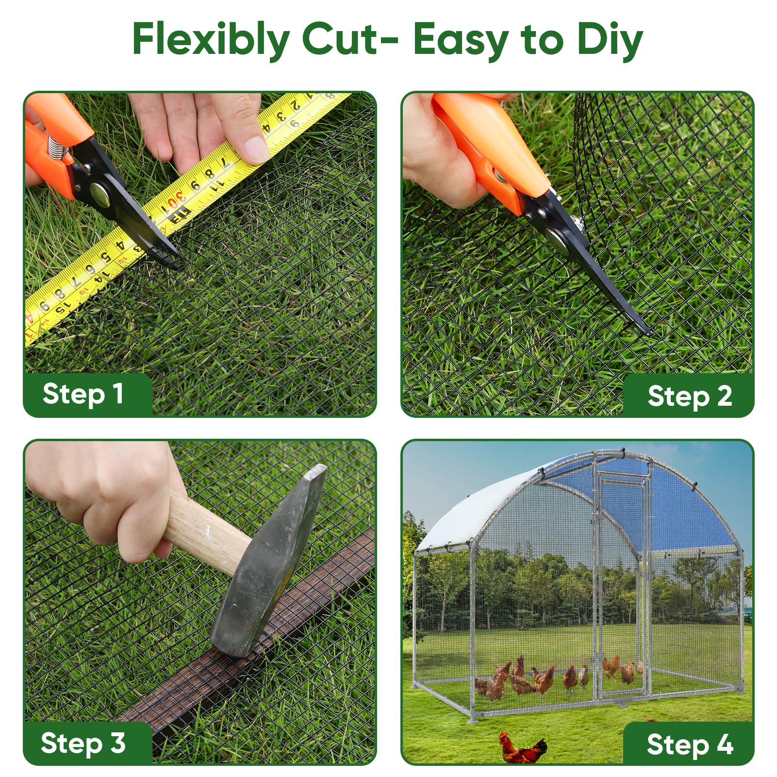 UULID rabbit and rodent mesh protects beds and pets.