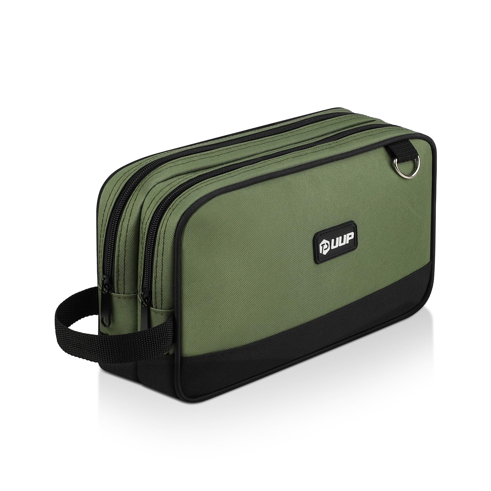 UUP 12 inch small tool bag with dual compartments keeps screwdrivers and bits organized.