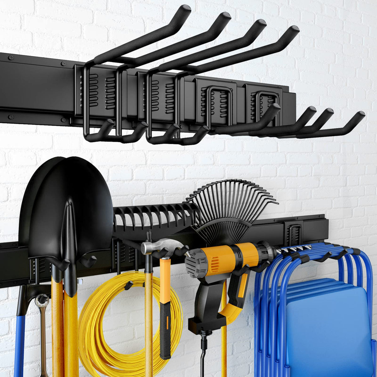 UUP 32in garage storage wall-mount keeps tools organized for quick access.