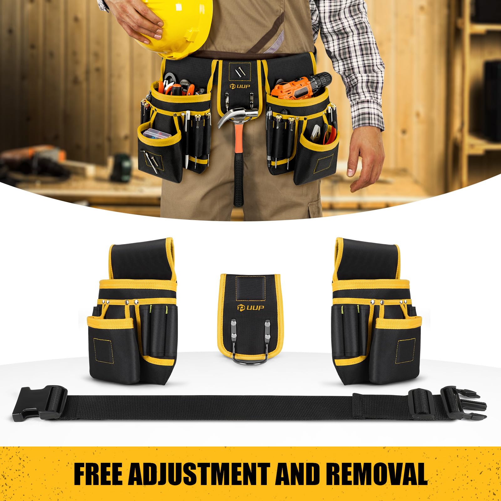 Adjustable quick-release buckle and comfortable wide belt
