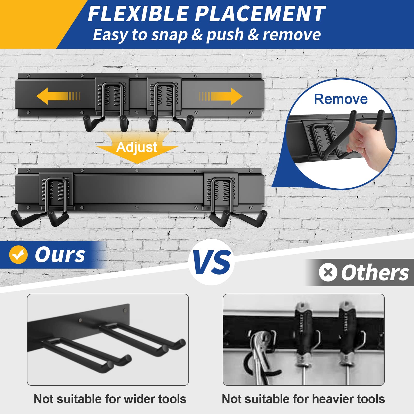 UUP heavy-duty alloy steel construction delivers durable garage storage.