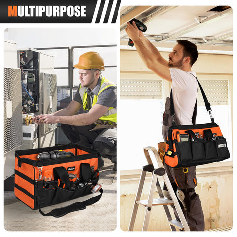 UUP tool bag's anti-slip base stays steady on varied work surfaces.