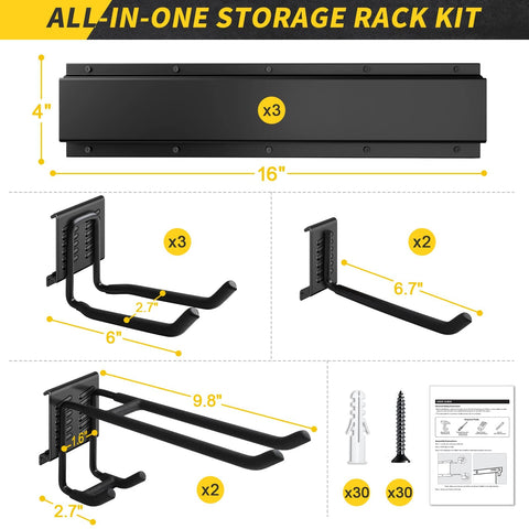 Rust-resistant, durable coating helps maintain a clean, long-lasting storage solution.