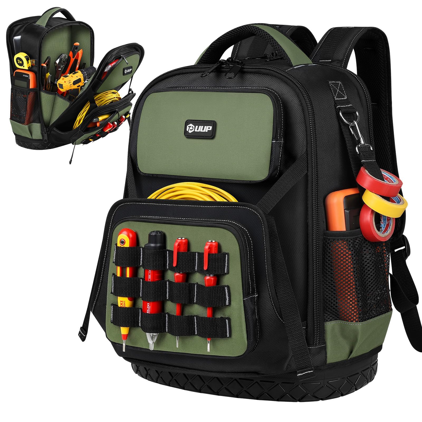 UUP Tool Backpack, heavy-duty bag on rugged site, built for durability.