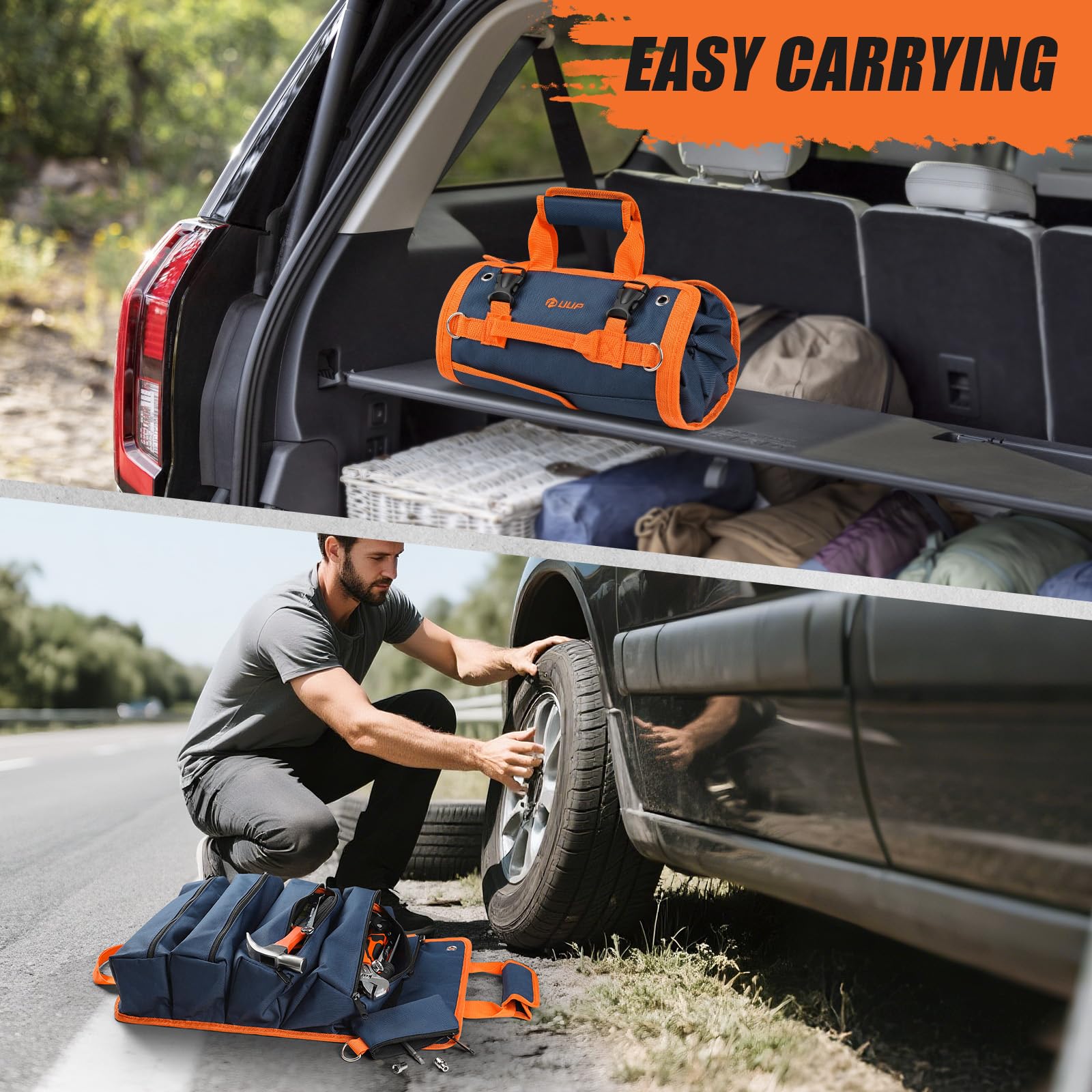 UUP Tool Bag Roll Up rugged fabric and rust-proof zippers endure daily use.