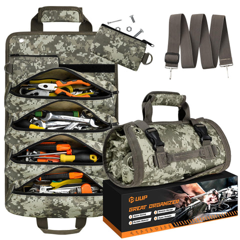 UUP Tool Roll Up camouflage bag closed for compact storage