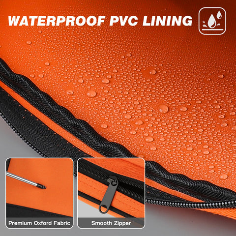 UUP waterproof PVC lining protects tools from moisture and rust.