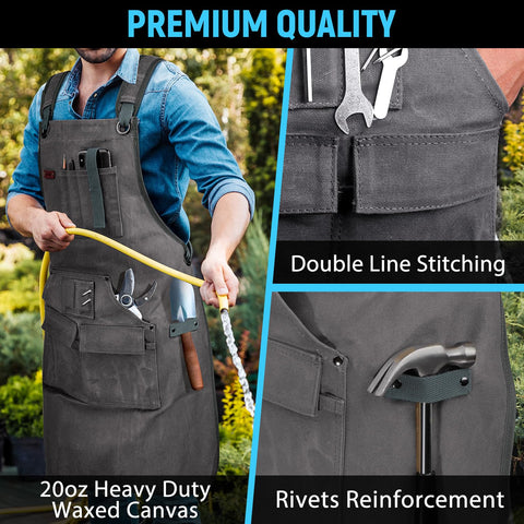 UUP apron cross-back straps for comfortable wear