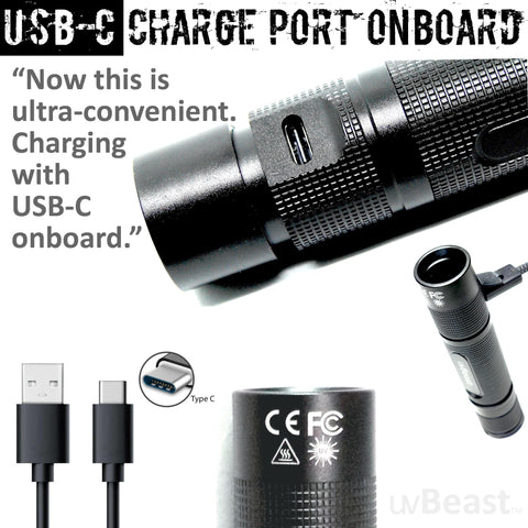 uvBeast New V3 Mini high-power LED boosts UV intensity for detailed fluorescence checks.