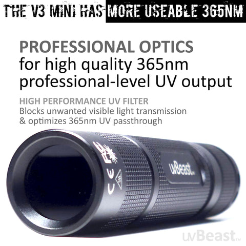 uvBeast New V3 Mini USB charging eliminates charger-hunting and enables quick top-ups.