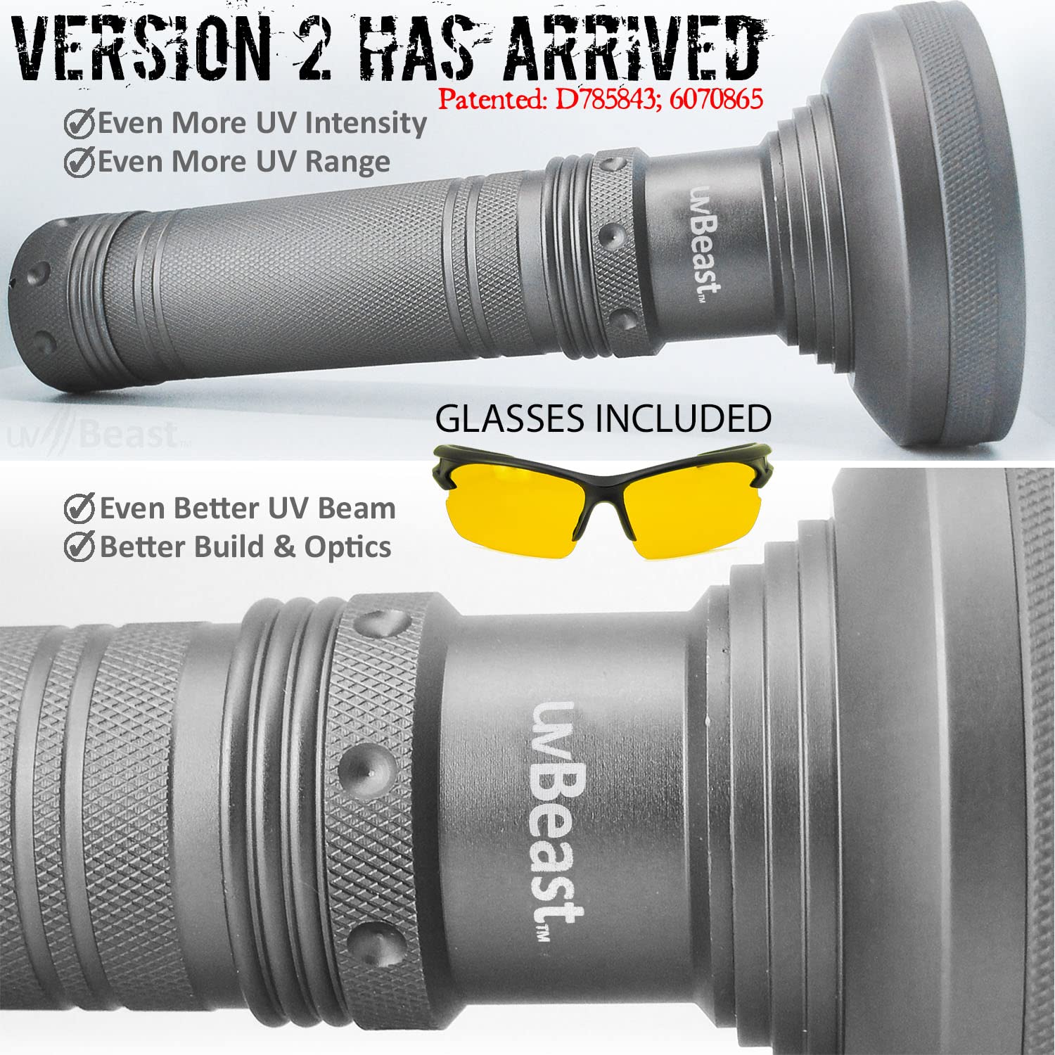 uvBeast V2 LED chip upgrade delivers brighter UV output.
