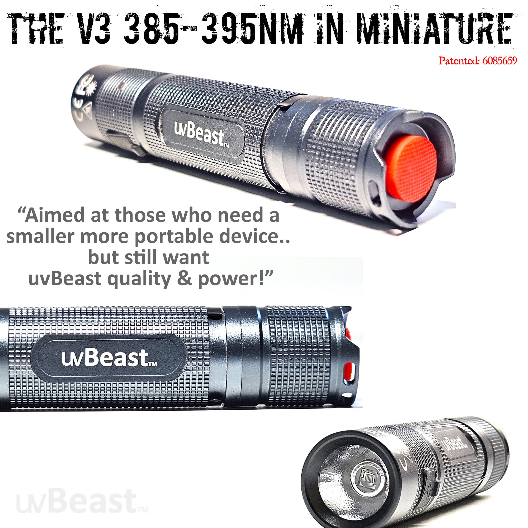 uvBeast V3 Mini uses a 5-core UV LED for consistent beam quality and power
