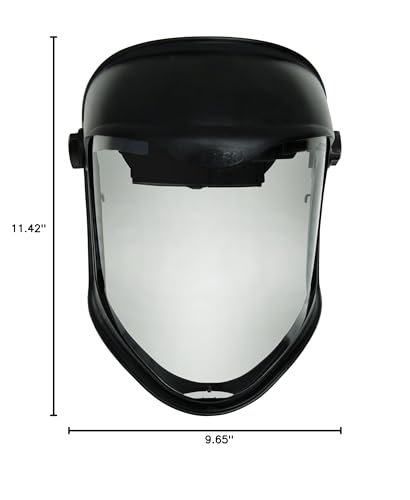 Uvex Bionic shield compatible with goggles and respirators for safe use