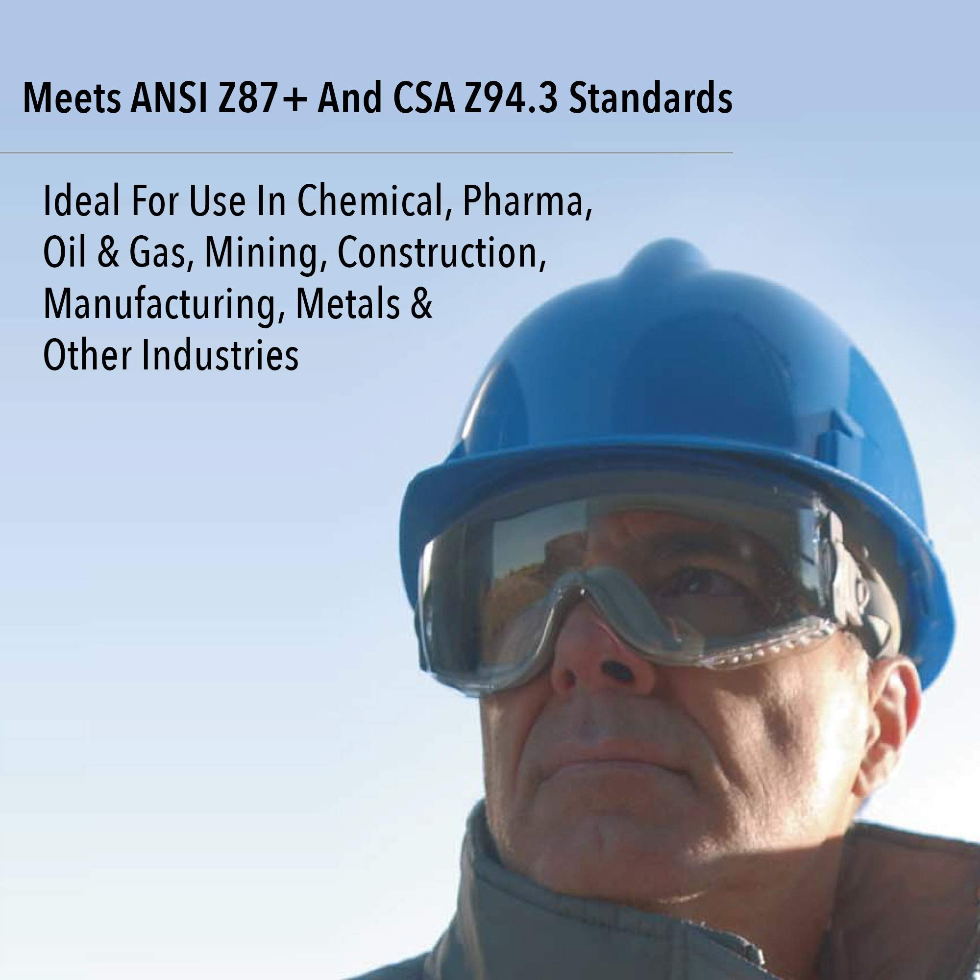 Uvex Stealth with a teal-gray body suits varied work environments while staying comfortable.