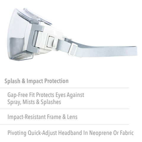 Uvex Stealth with uvextreme anti-fog lens provides clear vision in challenging indoor environments.