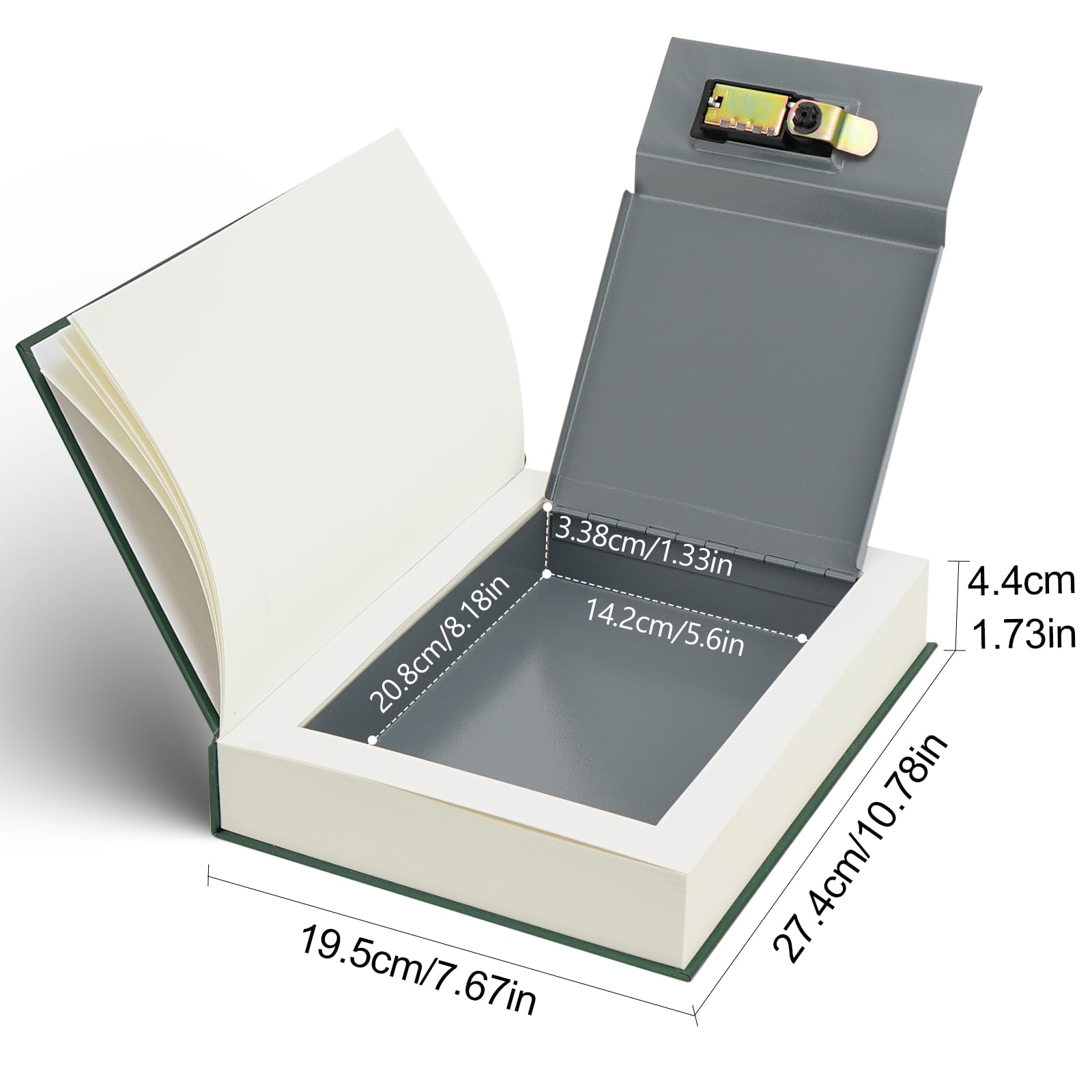 UWILLION book safe on shelf blending with décor for subtle security