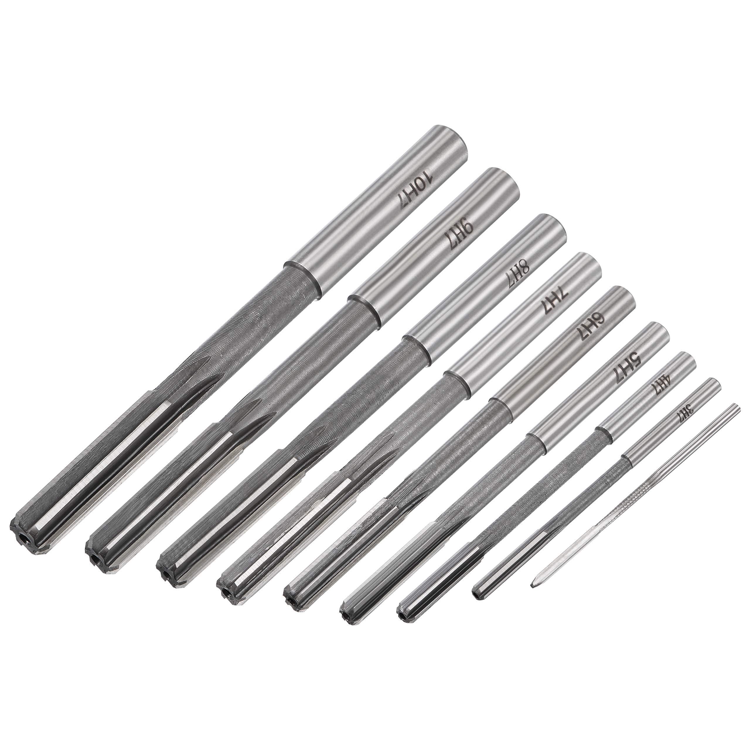 uxcell chucking reamer set 7mm straight flute for efficient chip evacuation