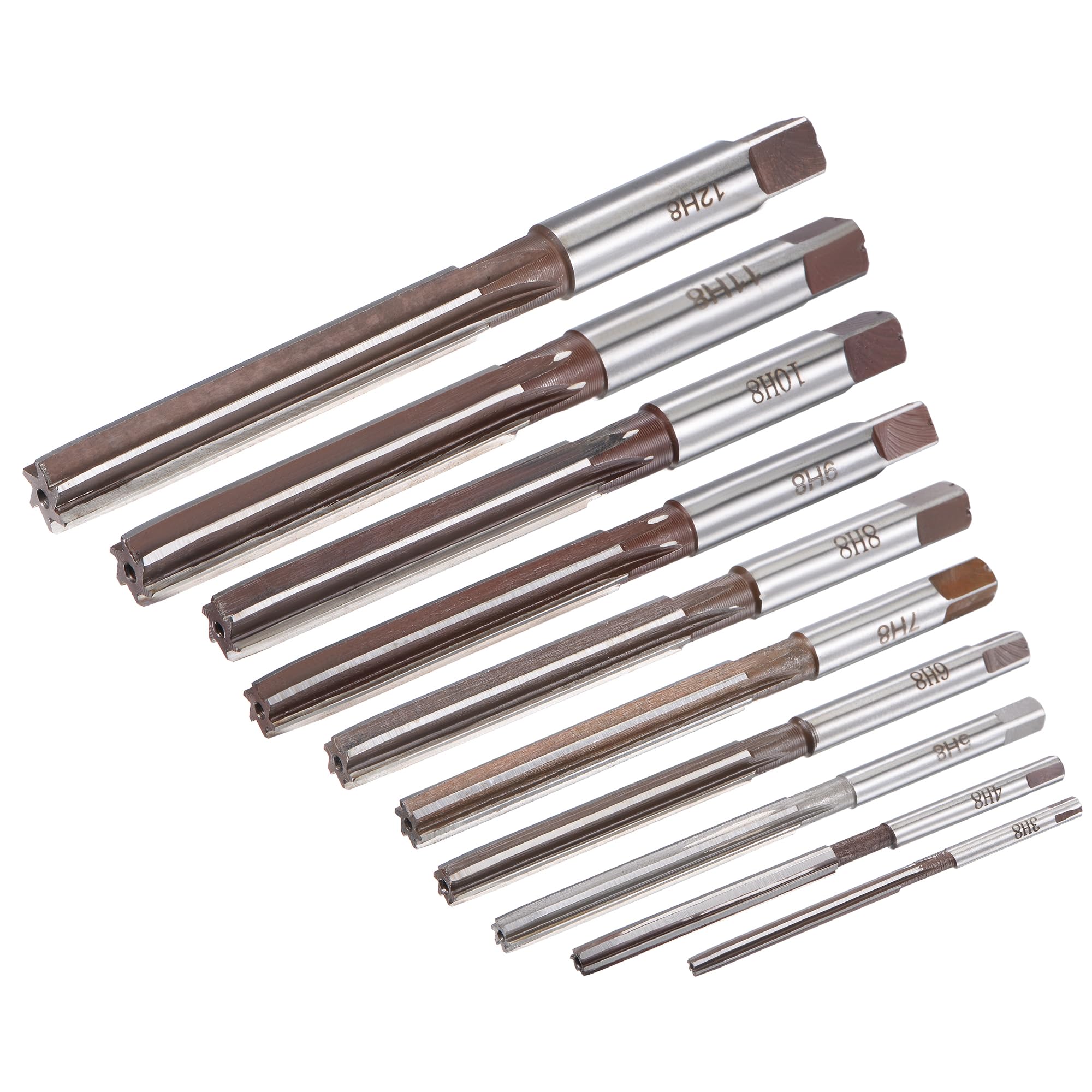 uxcell hand reamer 8mm close-up, durable tool steel for long-lasting reaming.