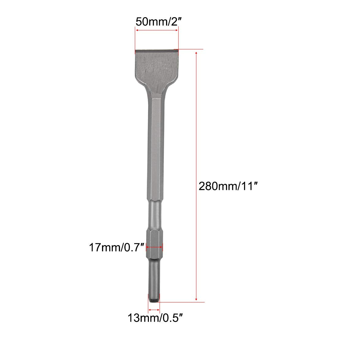 uxcell masonry chisel hex shank enabling secure tool compatibility