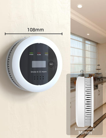 UxmCruxial kitchen-safe usage shows reliable smoke and CO detection.