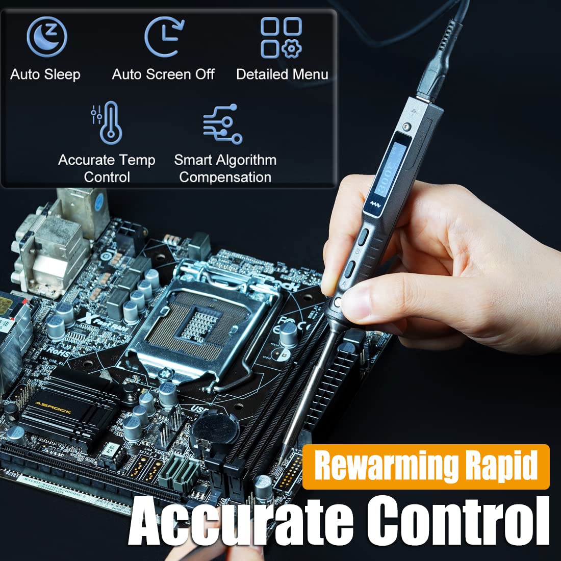 UY CHAN TS101 dual power input supports DC and PD sources for flexible use.
