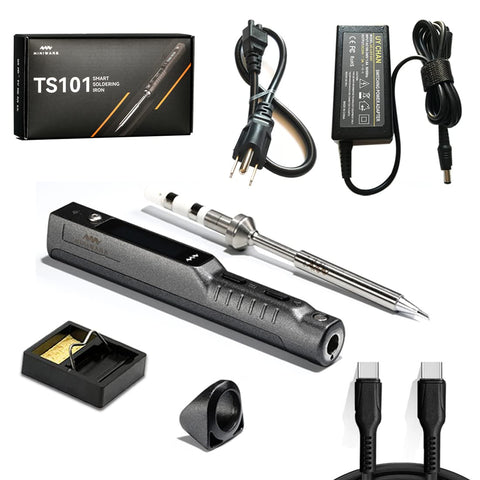UY CHAN TS101 soldering pen front view showing compact design for easy home repairs.
