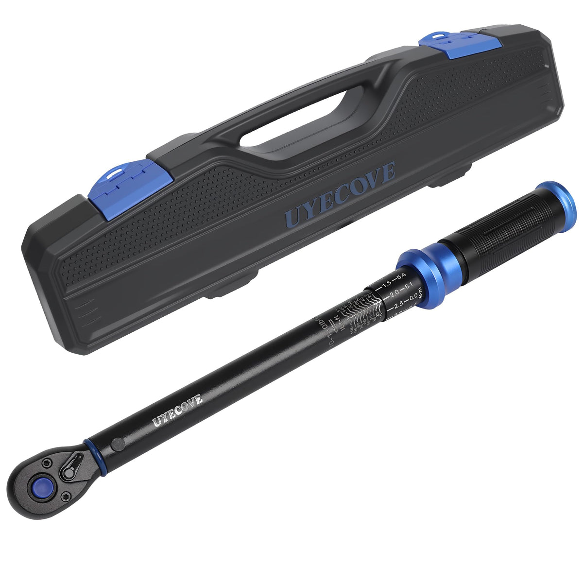 UYECOVE 3/8-inch drive torque wrench with dual-direction click for precise tightening.