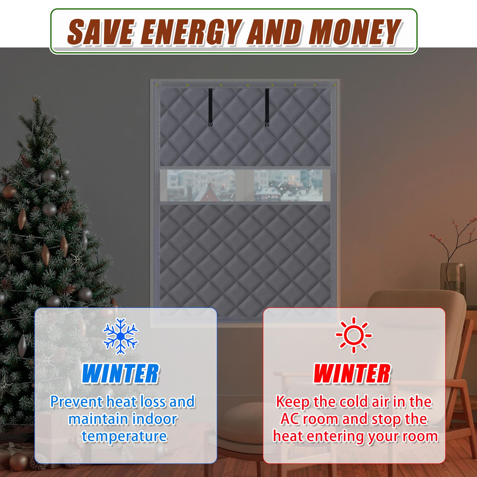UYEDUJZ insulation kit with nails reinforces window seal