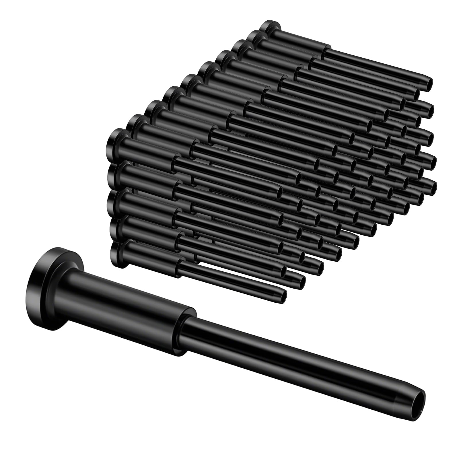 UZE invisible receiver in black for a clean, minimalist railing look