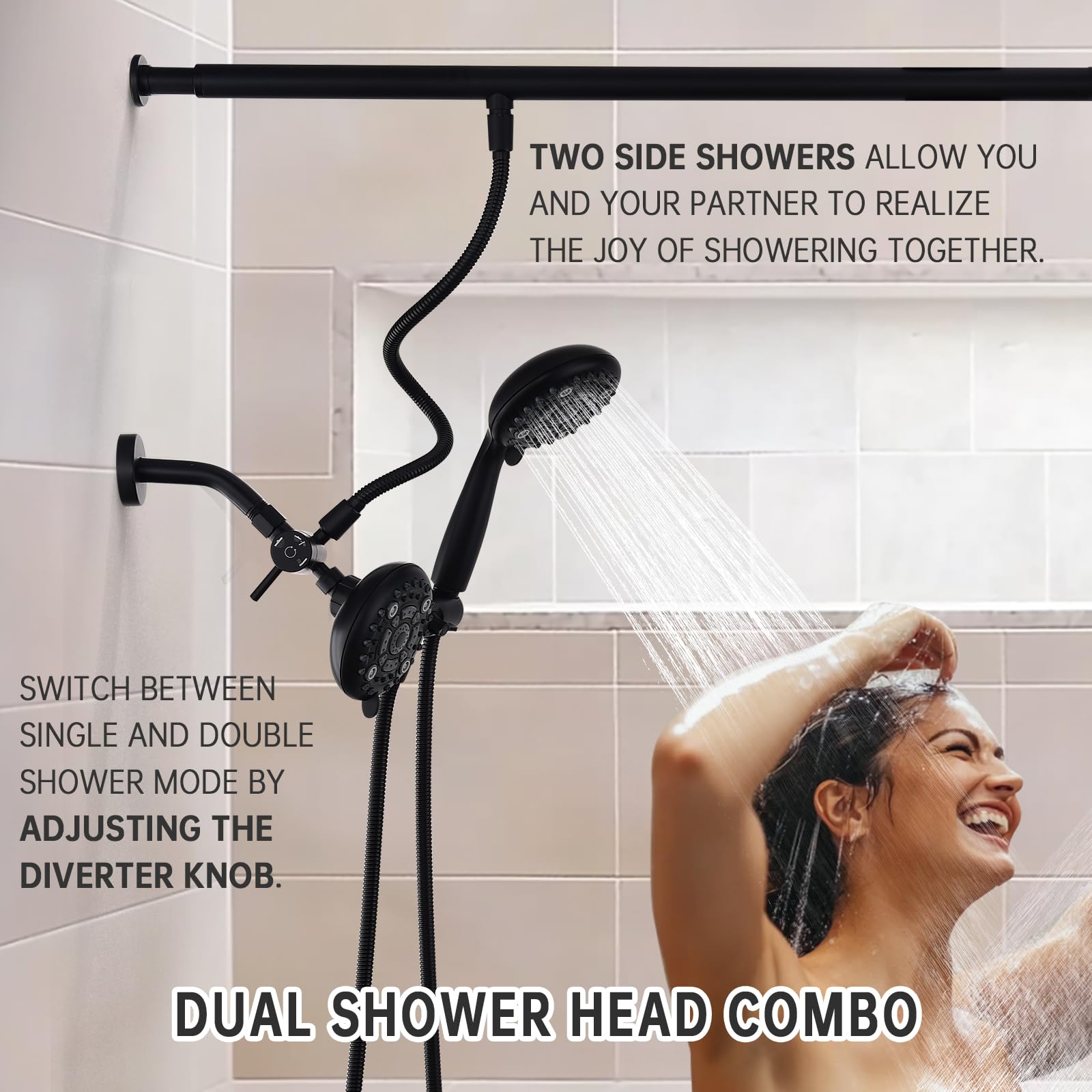 V-Frankness handheld showerhead features 6 modes for customized cleansing